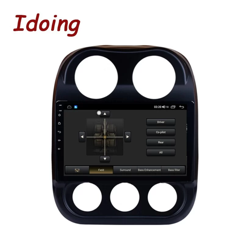 Idoing10.2"Car Android Radio Media Player For Jeep Compass 1 MK 2009-2015 Stereo Audio Head Unit Plug And Play GPS Navigation